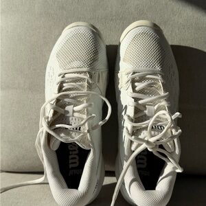 Wilson pro all white tennis sneakers